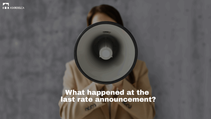 Ross Taylor Mortgages - What happened at the last rate announcement?