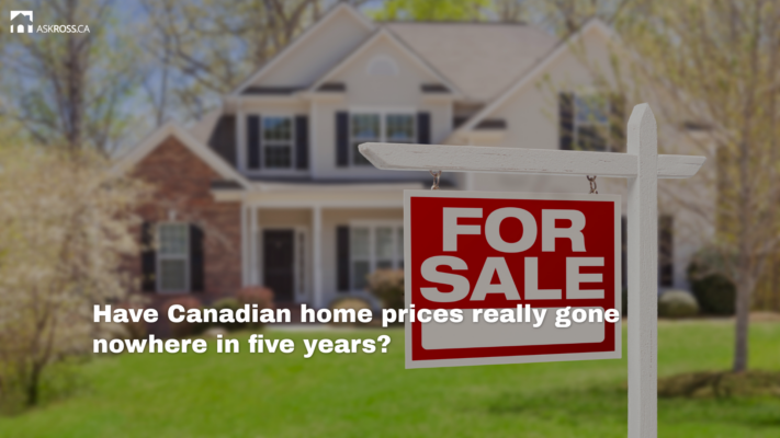 AskRoss.ca - 1 - Have Canadian home prices really gone nowhere in five years